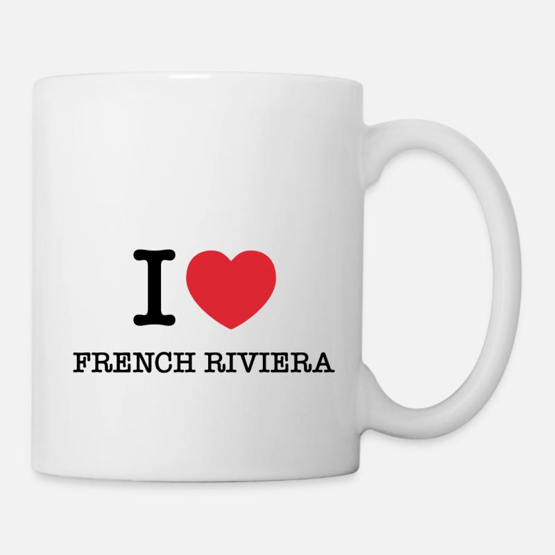 Ich liebe Côte d'Azur | Côte d'Azur - Tasse - Weiß