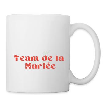 Team de la mariée -t-shirt assorti la mariée - Mug blanc - blanc - Droite