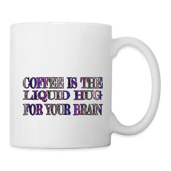 gift sayings coffeebean funny morning happy - Mug - white - Right