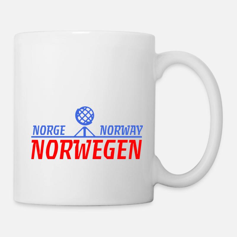 Norge Norway Norway with Arctic Circle - Mug - white
