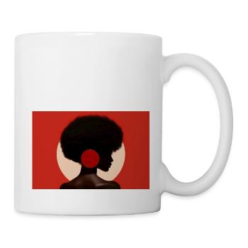 Black History Month. Porträt einer Afro-Frau. - Tasse - Weiß - Rechts