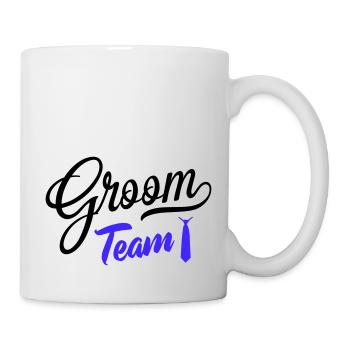 groom team - Tasse - Weiß - Rechts