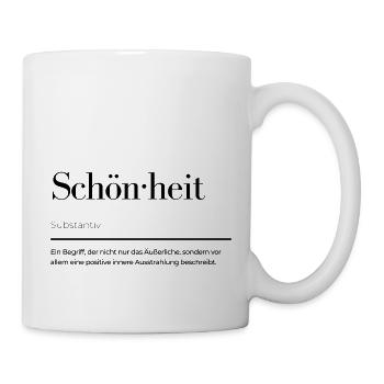 Schönheit - Tasse - Weiß - Rechts