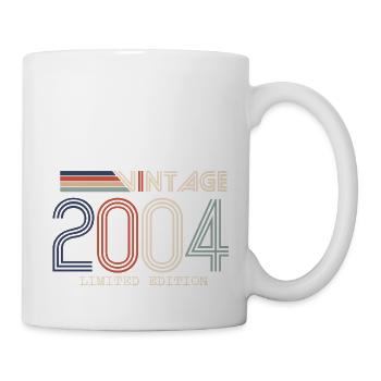 Jahrgang 2004 Jubiläumsgeschenk - Jahrgang 2004 - Tasse - Weiß - Rechts