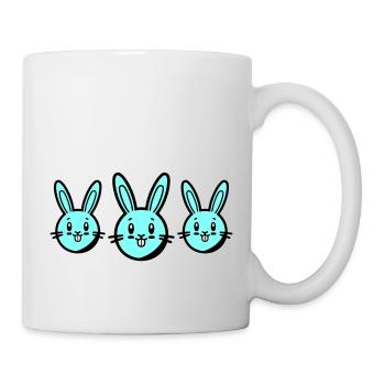 Hase Ostern Symbol - Tasse - Weiß - Rechts