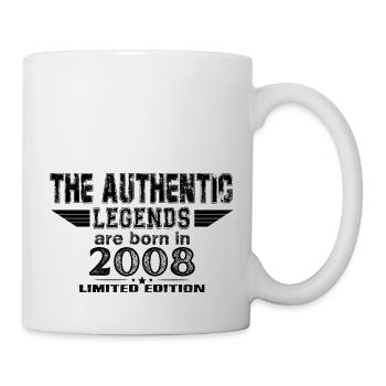 Les légendes sont nées en Vintage - Mug blanc - blanc - Droite