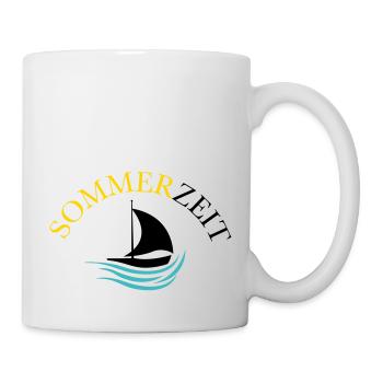 boot sommer - Tasse - Weiß - Rechts