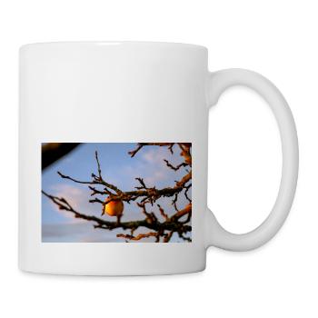 Apfel am Zweig - Tasse - Weiß - Rechts