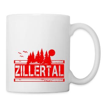 Zillertal rot 7n vintage - Tasse - Weiß - Rechts