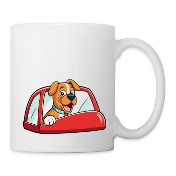 Fröhliche Boxer-Toasting-Kunst - Tasse - Weiß - Rechts