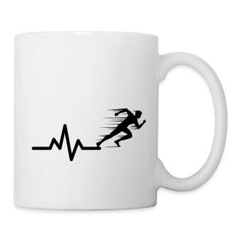 Run - Tasse - Weiß - Rechts