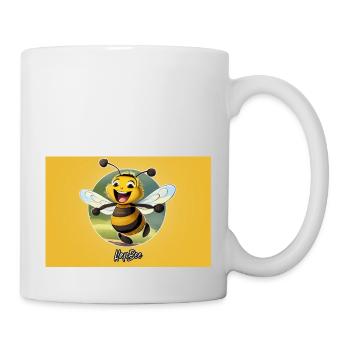 Jeu de mots expression ambiguë – HapBee (Abeille heureuse) - Mug blanc - blanc - Droite