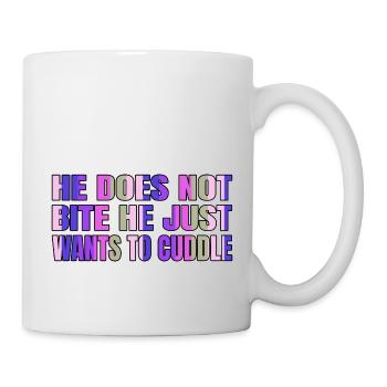 cool joke funny quote black kitten cute kitty - Tasse - Weiß - Rechts