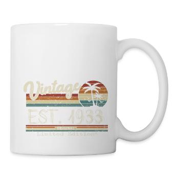 1933 né cadeau d’anniversaire vintage - Mug blanc - blanc - Droite