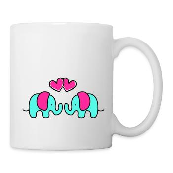 baby elefanten - Tasse - Weiß - Rechts