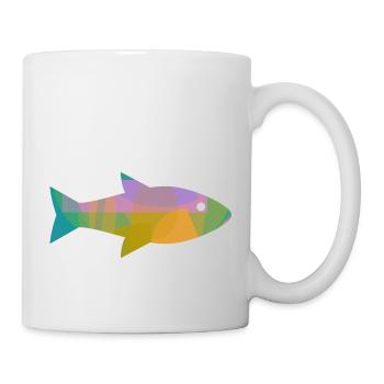 Fisch - Tasse - Weiß - Rechts