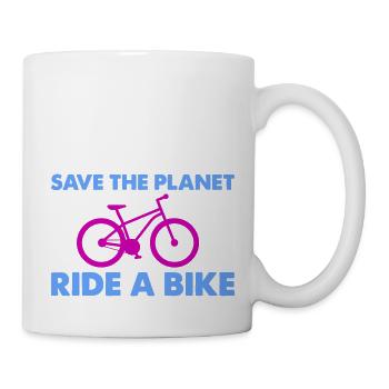 ride a bike - Mug - white - Right