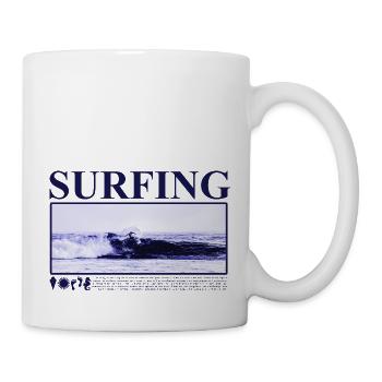 Spirit of Surfing cool/ modernes Sport Design Meer - Tasse - Weiß - Rechts