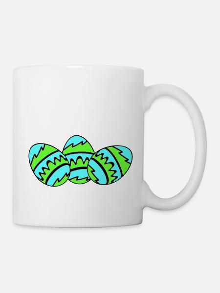 ostereier 03 - Tasse - Weiß