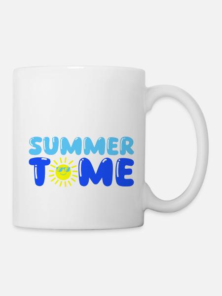 summer time - Tasse - Weiß