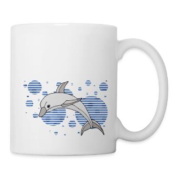 Delfin - Tasse - Weiß - Rechts