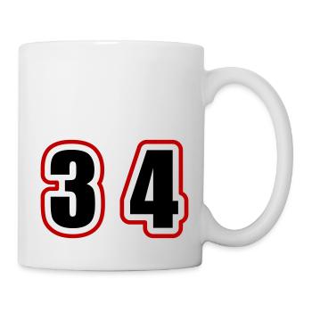 34 Number College - Mug - white - Right