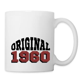 Original 1960er Jahre - Tasse - Weiß - Rechts