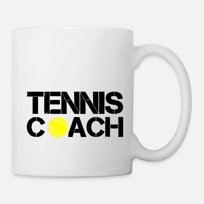 tennis coach - Tasse - Weiß