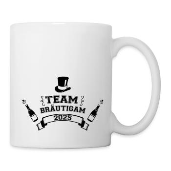 team bräutigam 2025 - Tasse - Weiß - Rechts