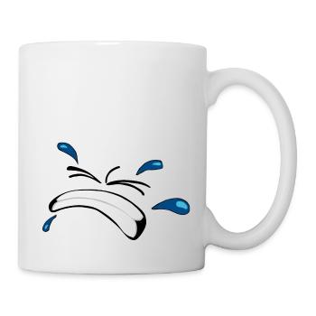dent soufrance pain hard hard smiley 2103 W - Tasse - Weiß - Rechts