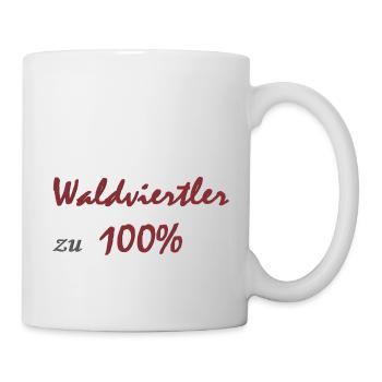 Waldviertler zu 100% - Tasse - Weiß - Rechts