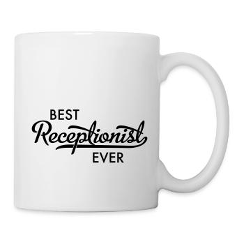 Rezpetionist - Tasse - Weiß - Rechts
