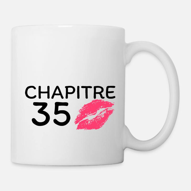 Chapitre 35 ans joyeux anniversaire - Mug blanc - blanc