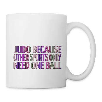 jujutsu belt funny sayings jiu jitsu tae kwon do - Tasse - Weiß - Rechts