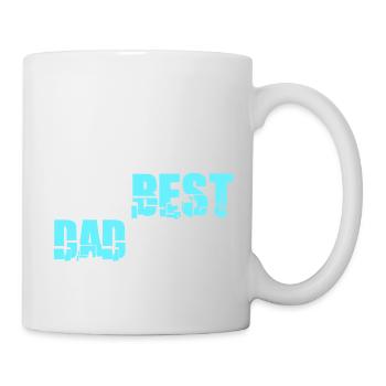 Le meilleur papa de tous les temps Cool Love - Mug blanc - blanc - Droite