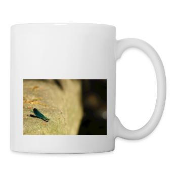 Male Calopteryx on Rock - Mug - white - Right