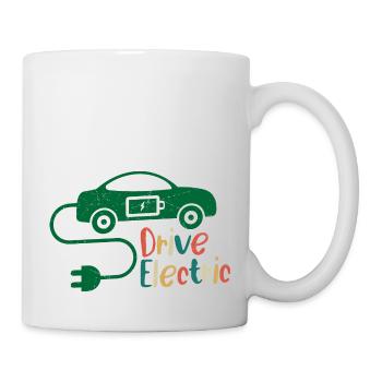 Drive Electric EV Driver Charge Car - Tasse - Weiß - Rechts