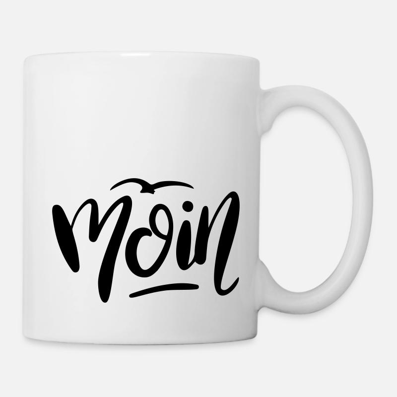 Moin Möwe Moment - Tasse - Weiß