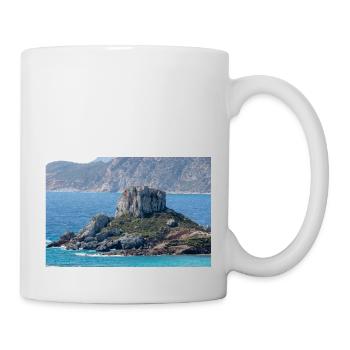 Landschaftsansicht der Insel Kastri in der Nähe der Stadt Kampos - Tasse - Weiß - Rechts
