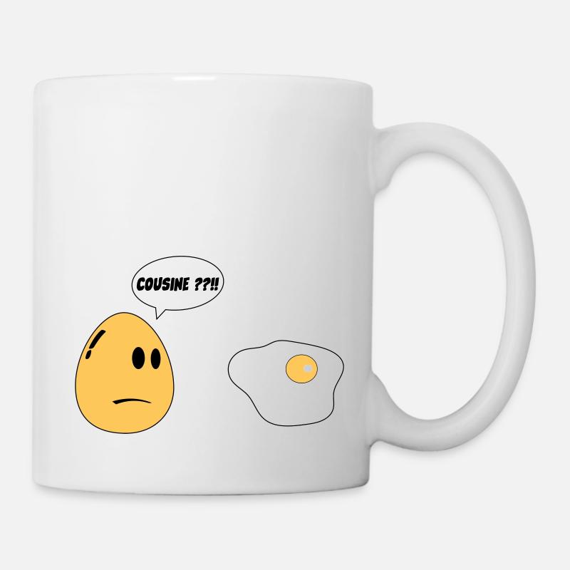 Cousin-Ei - Tasse - Weiß