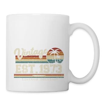 1973 Vintage Millésime anniversaire Retro cadeau - Mug blanc - blanc - Droite