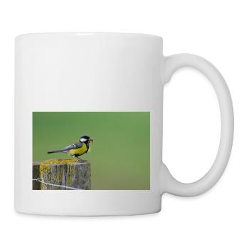 Great Tit Feeding Chicks - Mug - white - Right