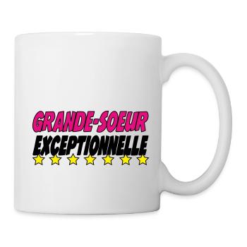 AUSSERGEWÖHNLICHE GROSSE SCHWESTER - Tasse - Weiß - Rechts