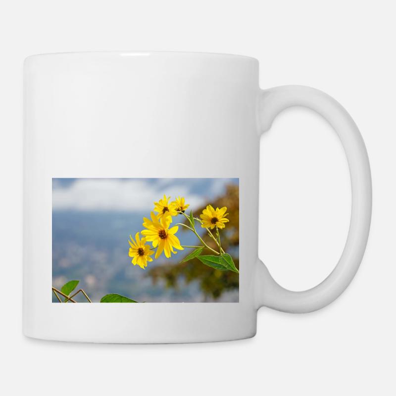 Blume 1 - Tasse - Weiß