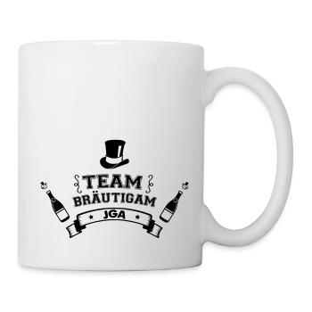 team bräutigam jga - Tasse - Weiß - Rechts