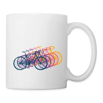 Bicycle Road Bike Vintage Retro Grunge - Mug - white - Right