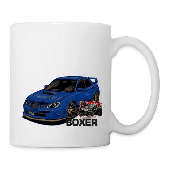 Car with motor - Tasse - Weiß - Rechts