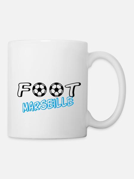 Foot marseille - Mug blanc - blanc