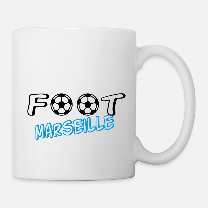 Foot marseille - Mug blanc - blanc