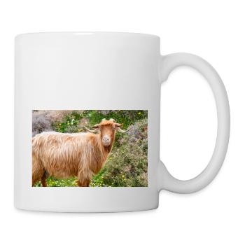 Chèvre de montagne dans le parc national Λίμνη Συμπ - Mug blanc - blanc - Droite